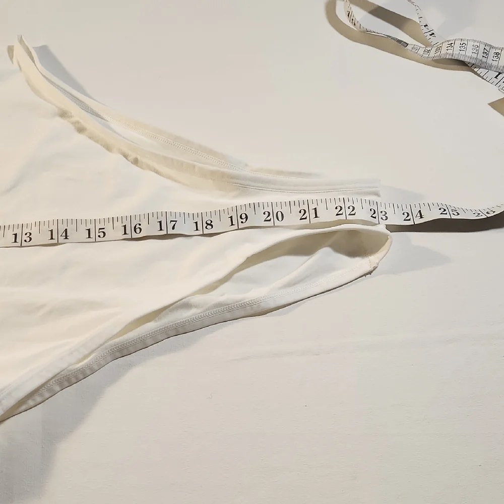 Savage‎ X Fenty White Slim-Strap Scoop Bodysuit with Logo Seamless Teddy Size 2X